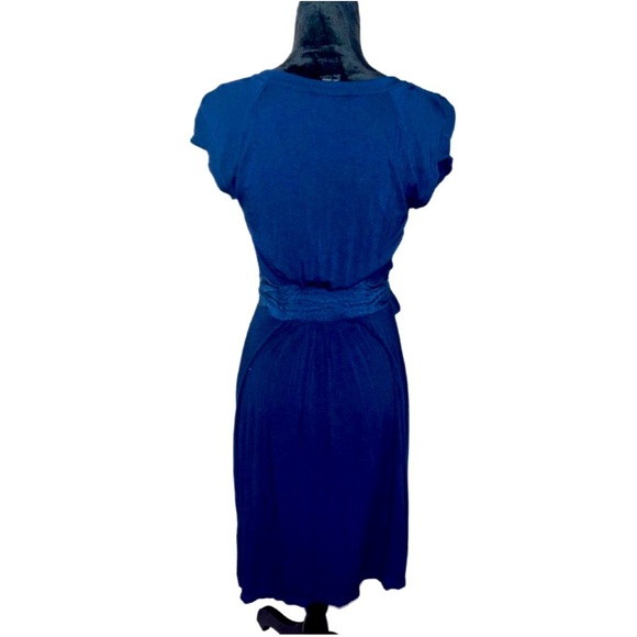 Theory Navy Blue Midi Dress- Small - Picture 3 of 3